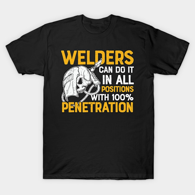 Welding specialist TIG MAG welder equipment accessories T-Shirt by schmomsen